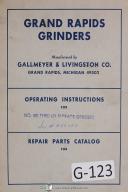 Grand Rapid-Gallmeyer-Grand Rapids 25, Surface Grinder, Parts List Manual Year (1946)-No. 25-05